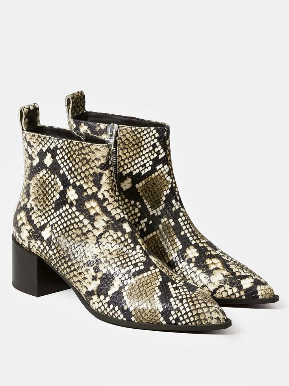 Everlane The Boss Boot Ankle Boot in Snakeskin - 10.5 US